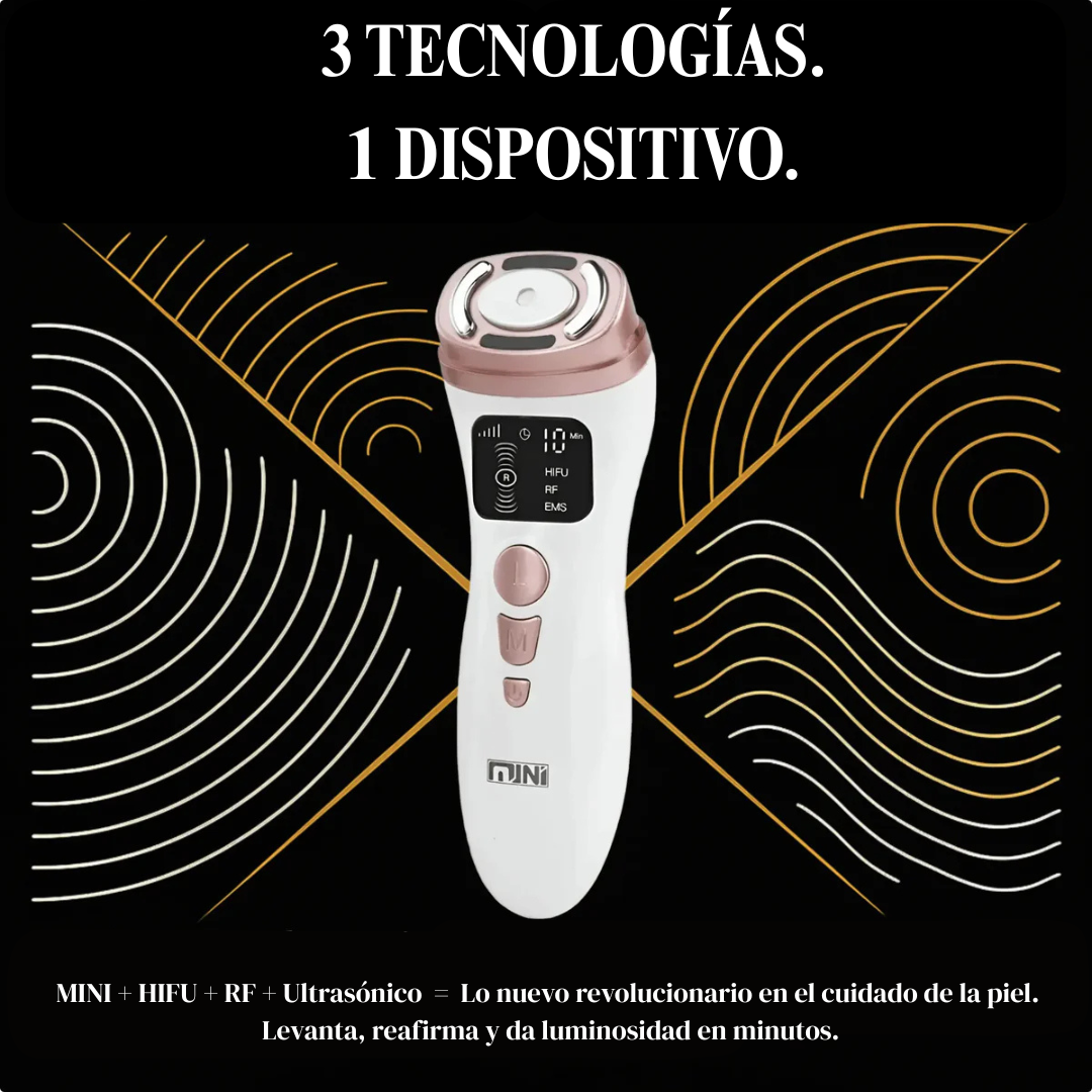 Máquina facial ultrasónica HiFU RF para reafirmar la piel