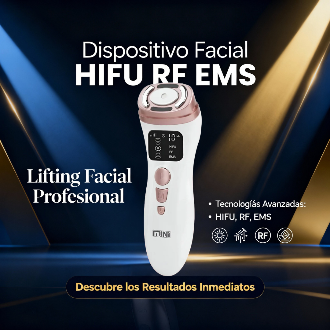 Máquina facial ultrasónica HiFU RF para reafirmar la piel