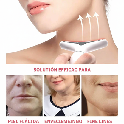 Masajeador de cara y cuello. Dispositivo de rejuvenecimiento y belleza para levantamiento Facial