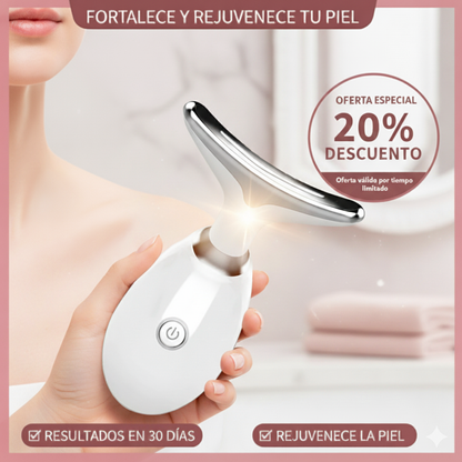 Masajeador de cara y cuello. Dispositivo de rejuvenecimiento y belleza para levantamiento Facial