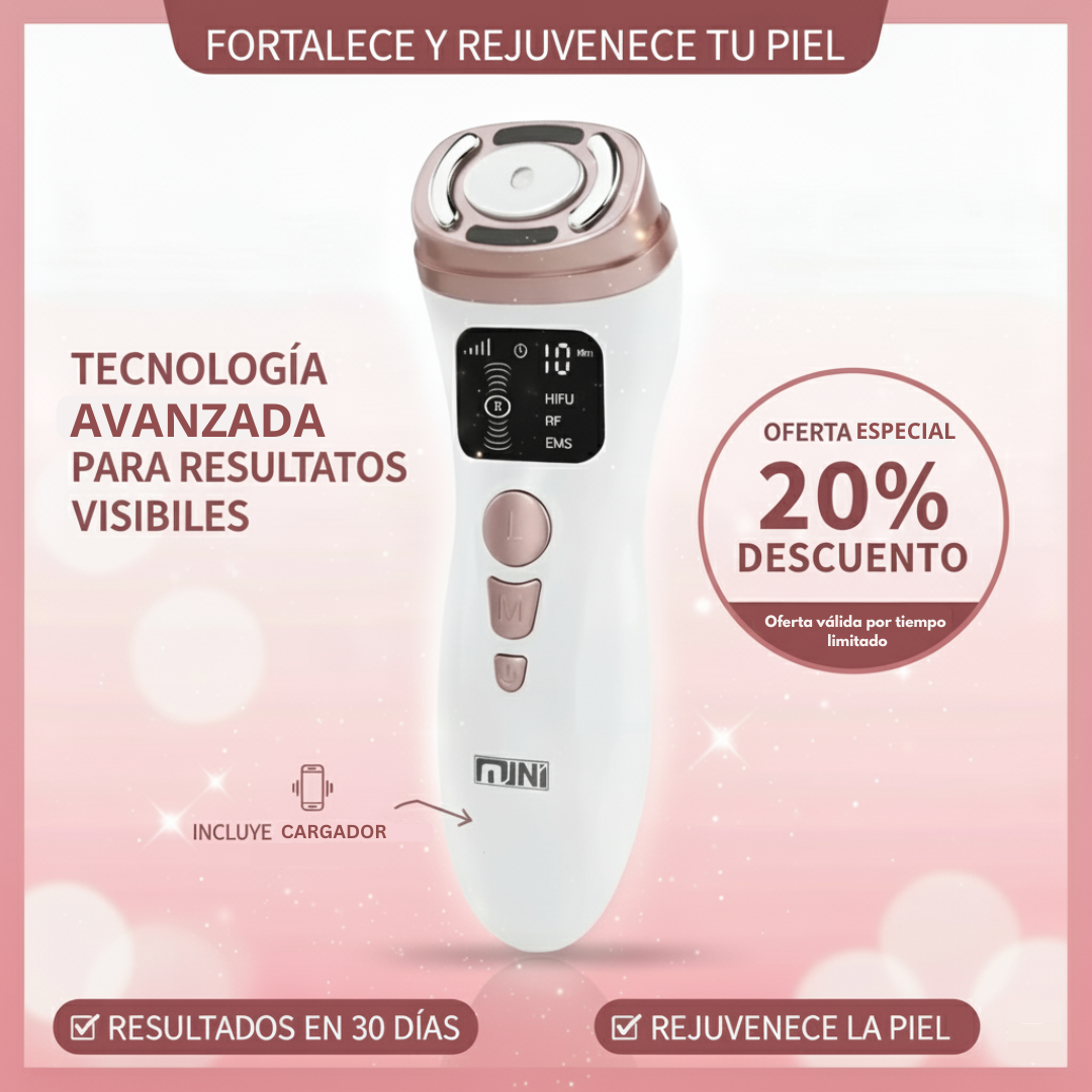 Máquina facial ultrasónica HiFU RF para reafirmar la piel